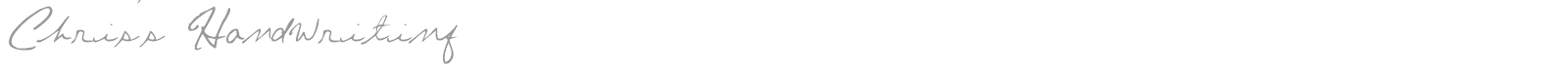 Chris Handwriting font preview